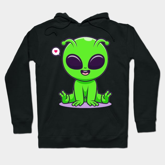 Baby alien Hoodie by TheDesigNook